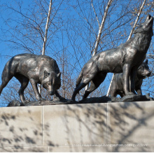 Alta qualidade como fazer uma estátua de lobo